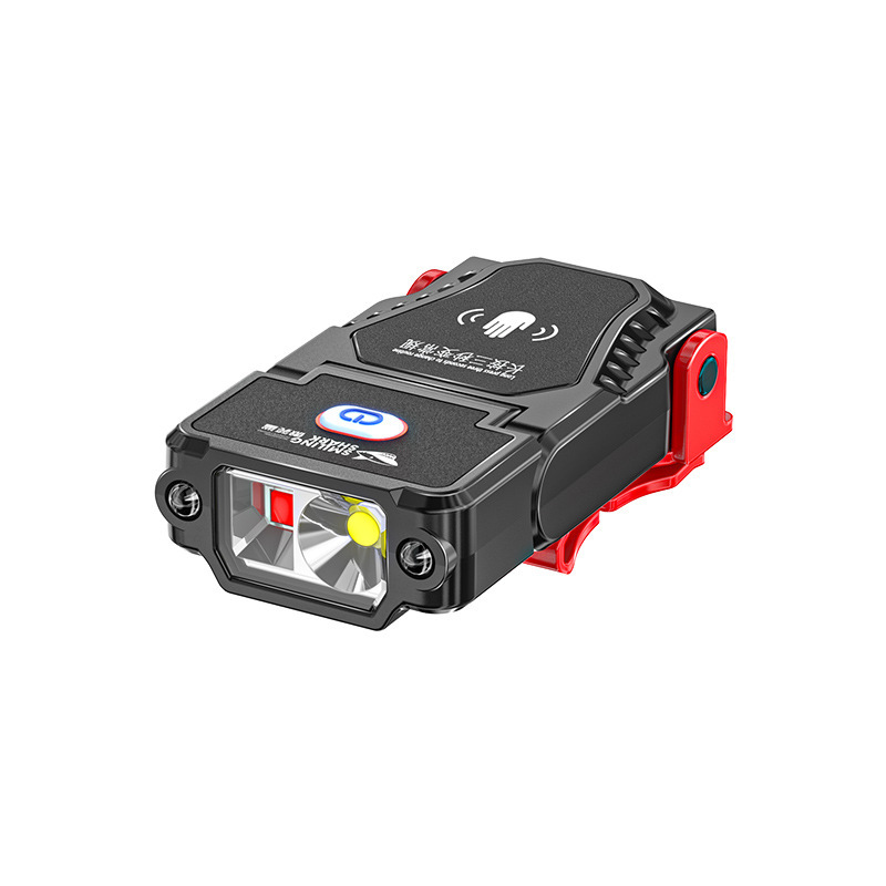 Edc Day Carry - ไฟฉายติดหมวกเบสบอล LED แบบมีที่หนีบชาร์จไฟผ่าน USB ได้ปรับมุมได้ไฟฉายสำหรับตกปลาตั้งแคมป์