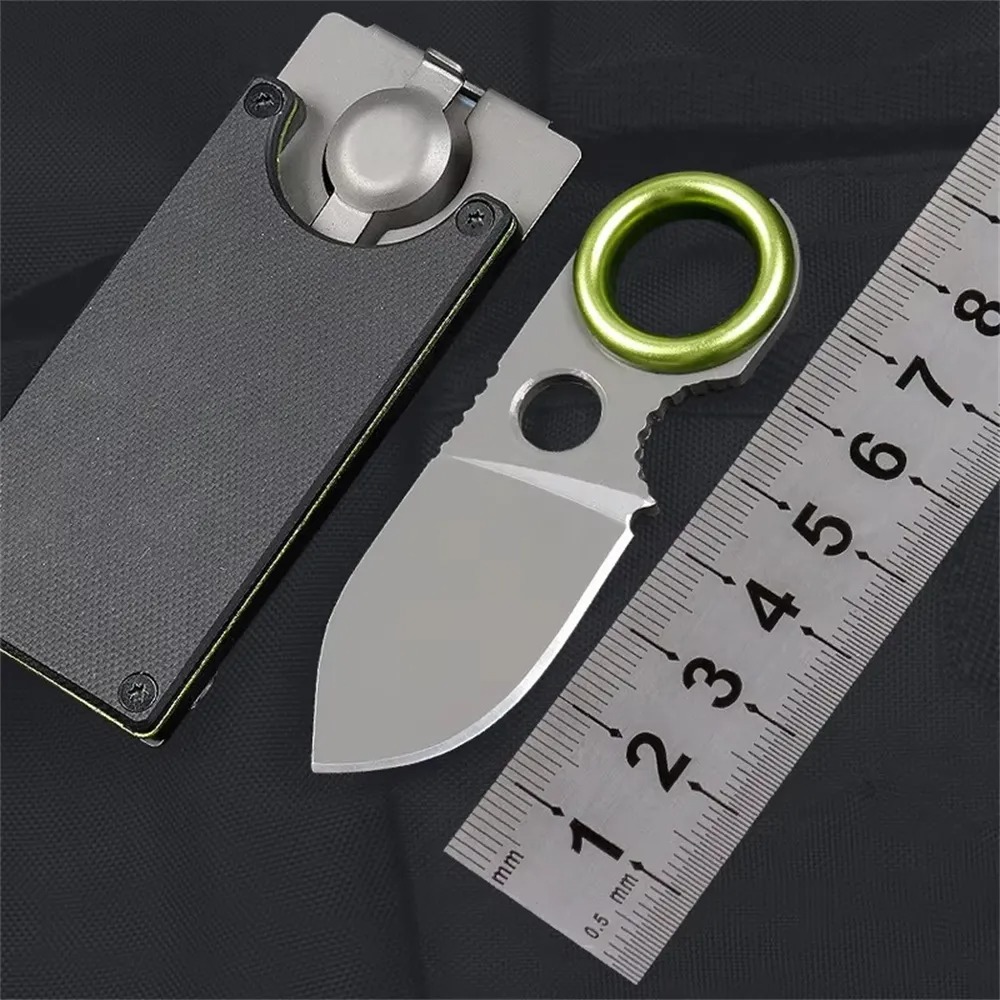 Edc Pocket Carry Fixed Blade - มีดพับขนาดเล็ก EDC ใบมีดคงที่ สแตนเลส พกพาสะดวก ใช้แกะกล่อง