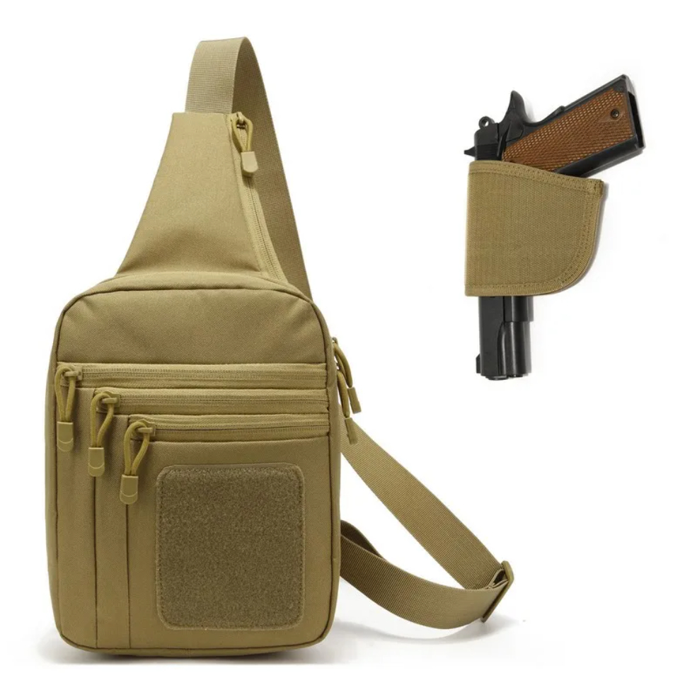 Edc Concealed Carry Backpack - กระเป๋าคาดอกแบบยุทธวิธีใหม่ ซองปืนพกพาแบบซ่อน กระเป๋าใส่ปืนแบบคาดลำตัว กระเป๋า EDC แบบสะพายข้าง