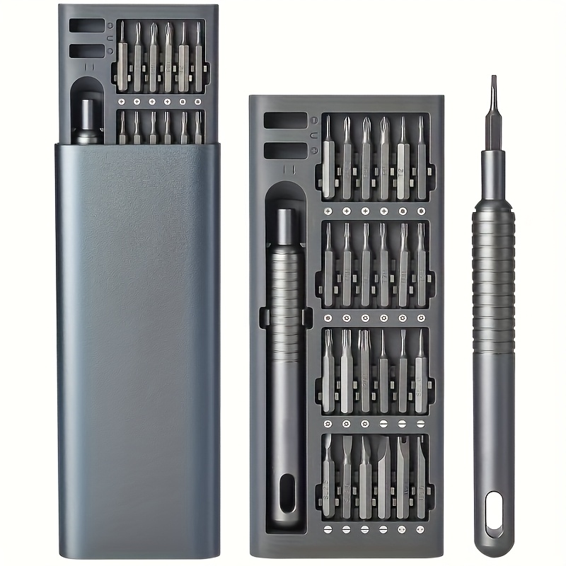 Micro Screwdriver Kit - ชุดไขควงขนาดเล็ก 25 อิน 1 ไขควงหัวแบนและไขควงขนาดเล็กรูปทรงไขว้ เหมาะสำหรับผลิตภัณฑ์อิเล็กทรอนิกส์