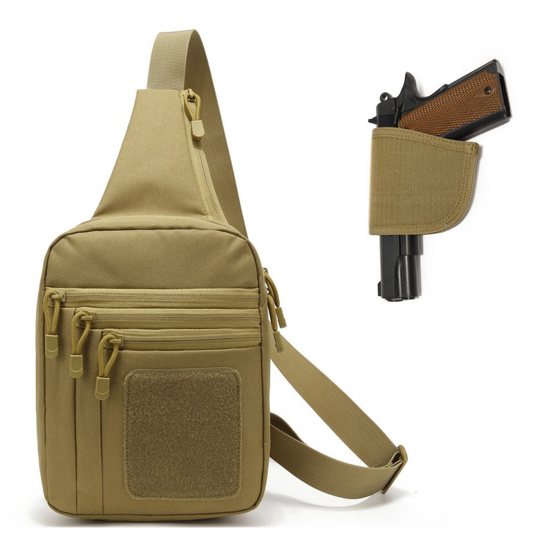 Edc Concealed Carry Backpack - กระเป๋าเป้สะพายหลังกระเป๋าใส่กล่องอาหารปืนแบบมีที่พรางตัวสำหรับล่าสัตว์ตั้งแคมป์ซองใส่ปืนพกกระเป๋าคาดหน้าอกยุทธวิธีแบบใหม่
