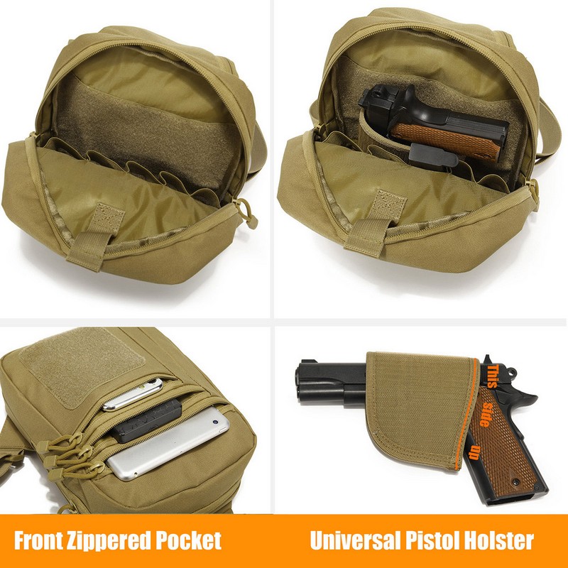 กระเป๋าคาดอกแบบยุทธวิธีใหม่ ซอ - Edc Concealed Carry Backpack บทวิจารณ์และราคา