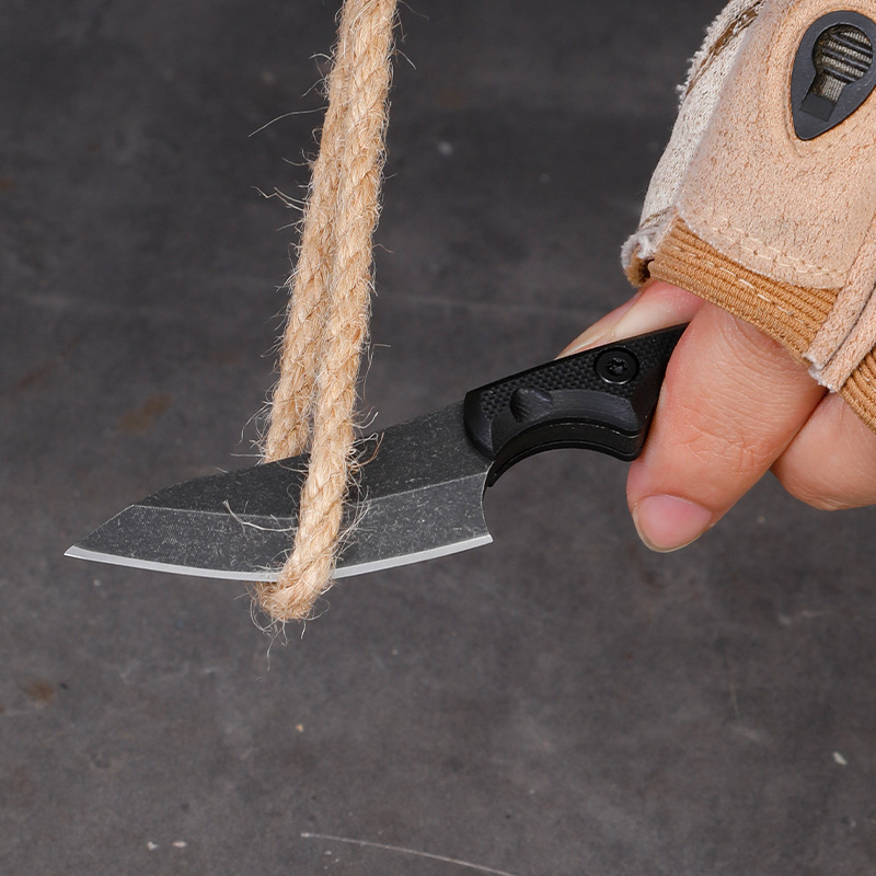 5CR15 สแตนเลสขนาดเล็กใบมีดมีด  - Edc Pocket Carry Fixed Blade บทวิจารณ์และราคา