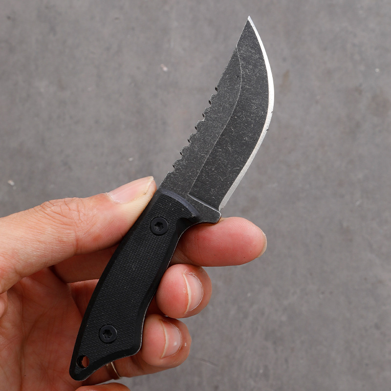 5CR15 สแตนเลสขนาดเล็กใบมีดมีด  - Edc Pocket Carry Fixed Blade บทวิจารณ์และราคา