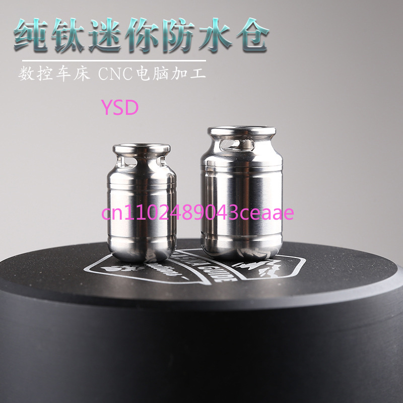 กล่องใส่ยาไทเทเนียมขนาดเล็ก กั - Edc Pill Carry บทวิจารณ์และราคา