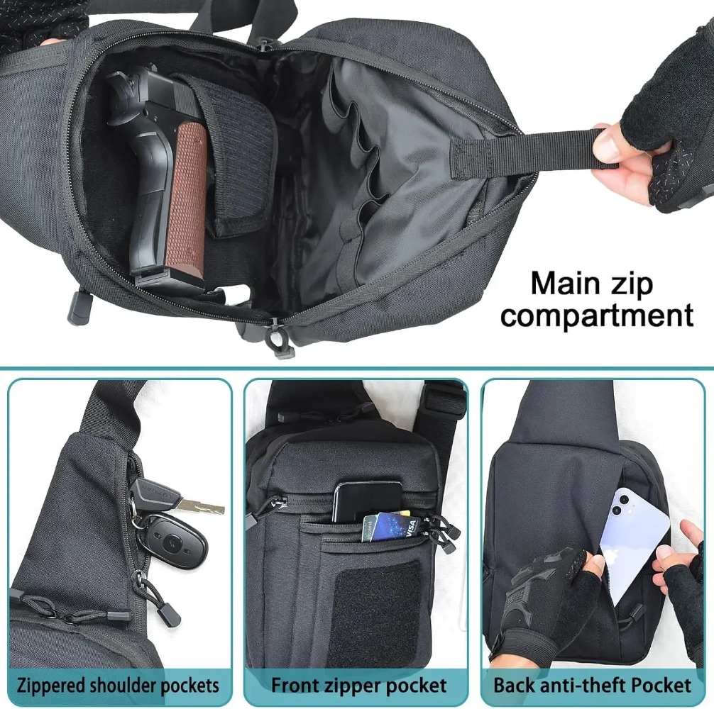 กระเป๋าพกพาซ่อนรูปแบบยุทธวิธี  - Edc Concealed Carry Backpack บทวิจารณ์และราคา