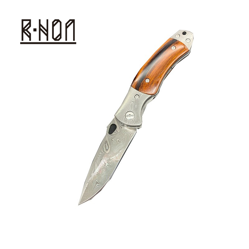 มีดพับเหล็กดามัสกัสพรีเมียม RH - Edc Carry Pocket Knife บทวิจารณ์และราคา