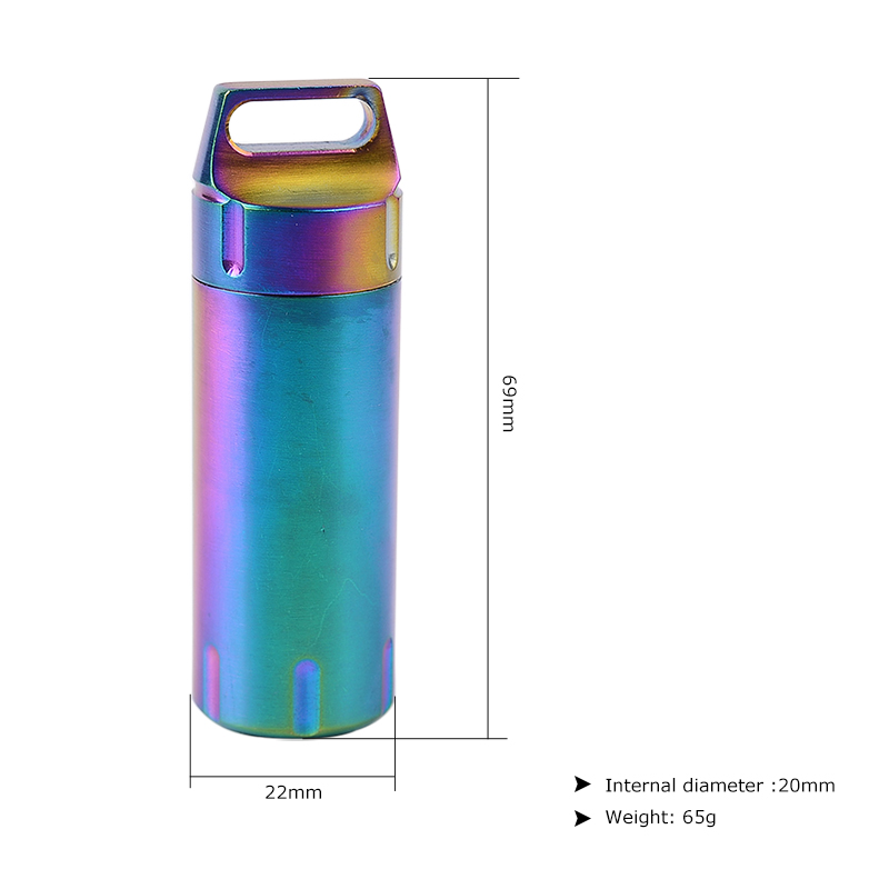 สุญญากาศWatertightภาชนะที่เก็บ - Pill Fob Capsule บทวิจารณ์และราคา