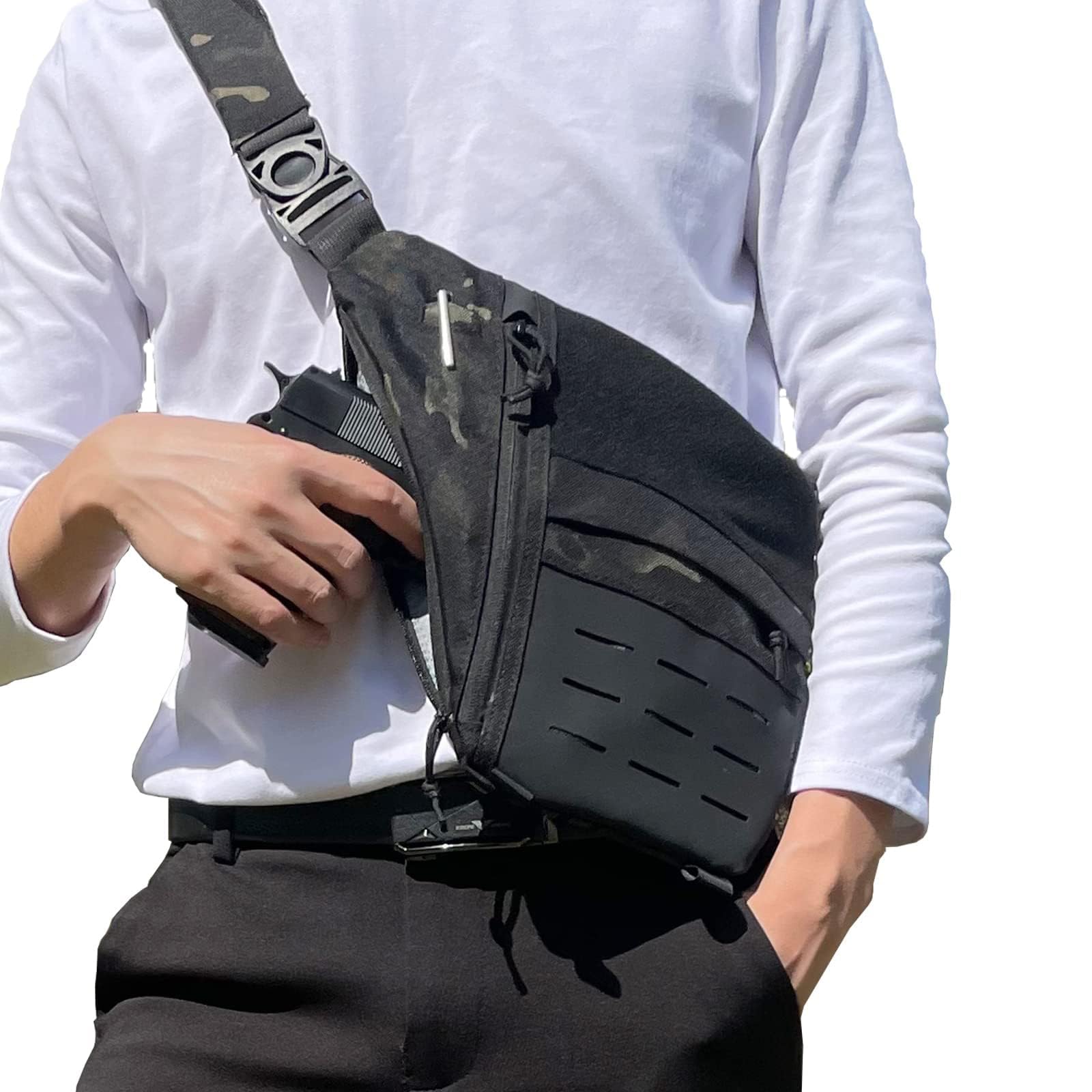 กระเป๋าแทคติคอล กระเป๋าพกปืนซ่ - Edc Concealed Carry Backpack บทวิจารณ์และราคา